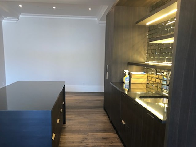 Wet bar after